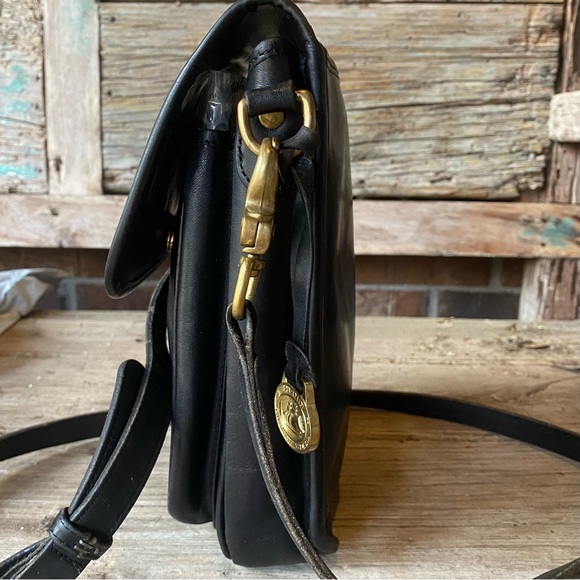 Vintage Brahmin Black Leather Crossbody Bag - Picture 3 of 15